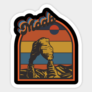 Retro Moab Utah Sticker